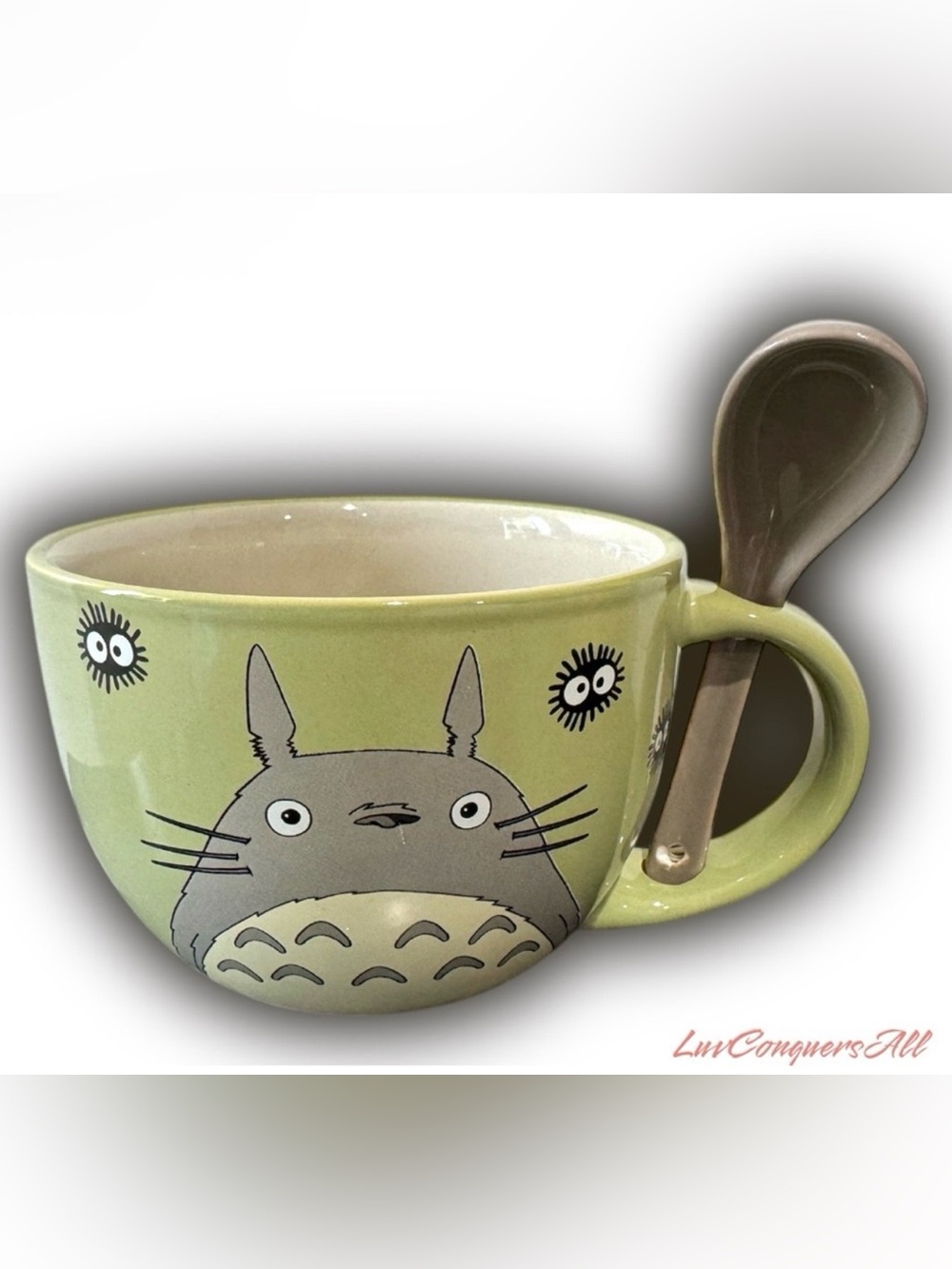 Studio Ghibli My Neighbor Totoro and Soot Sprites Soup Mug with Spoon